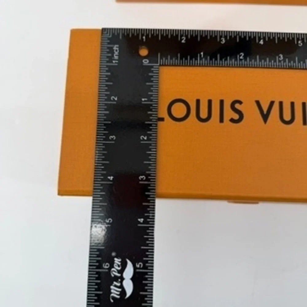 Louis Vuitton Orange Magnetic Gift Box and Shopping Bag Set Luxury Packaging